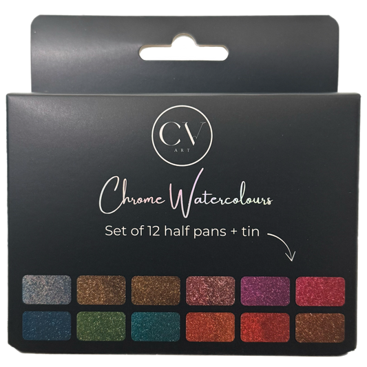 Master Chrome Watercolour Half Pan Set