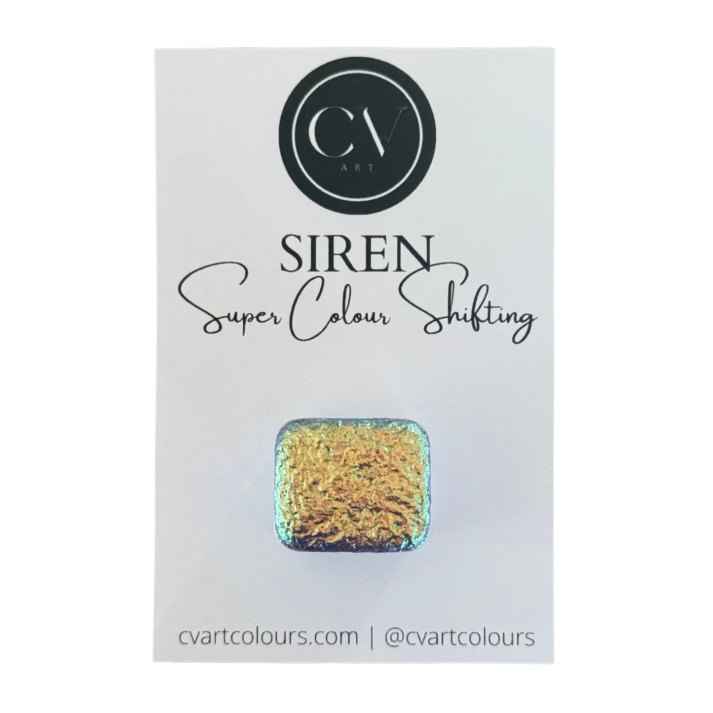 'Siren' Super Colour Shift Watercolour Paint Half Pan