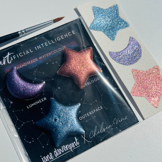 ARTificial Intelligence Chrome Watercolour Set x Jane Davenport Collaboration