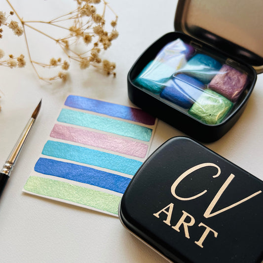 Duo Metallic Watercolour Set