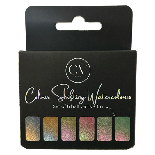 Ghost Chameleon Colour Shift Watercolour Half Pan Set