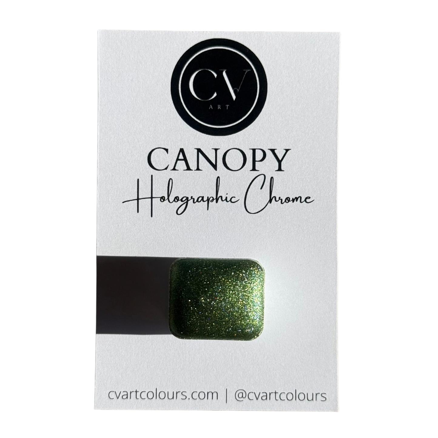 'Canopy' Holographic Watercolour Paint Half Pan