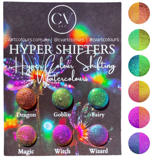 Hyper Colour Shifting Watercolour Dot Card Set