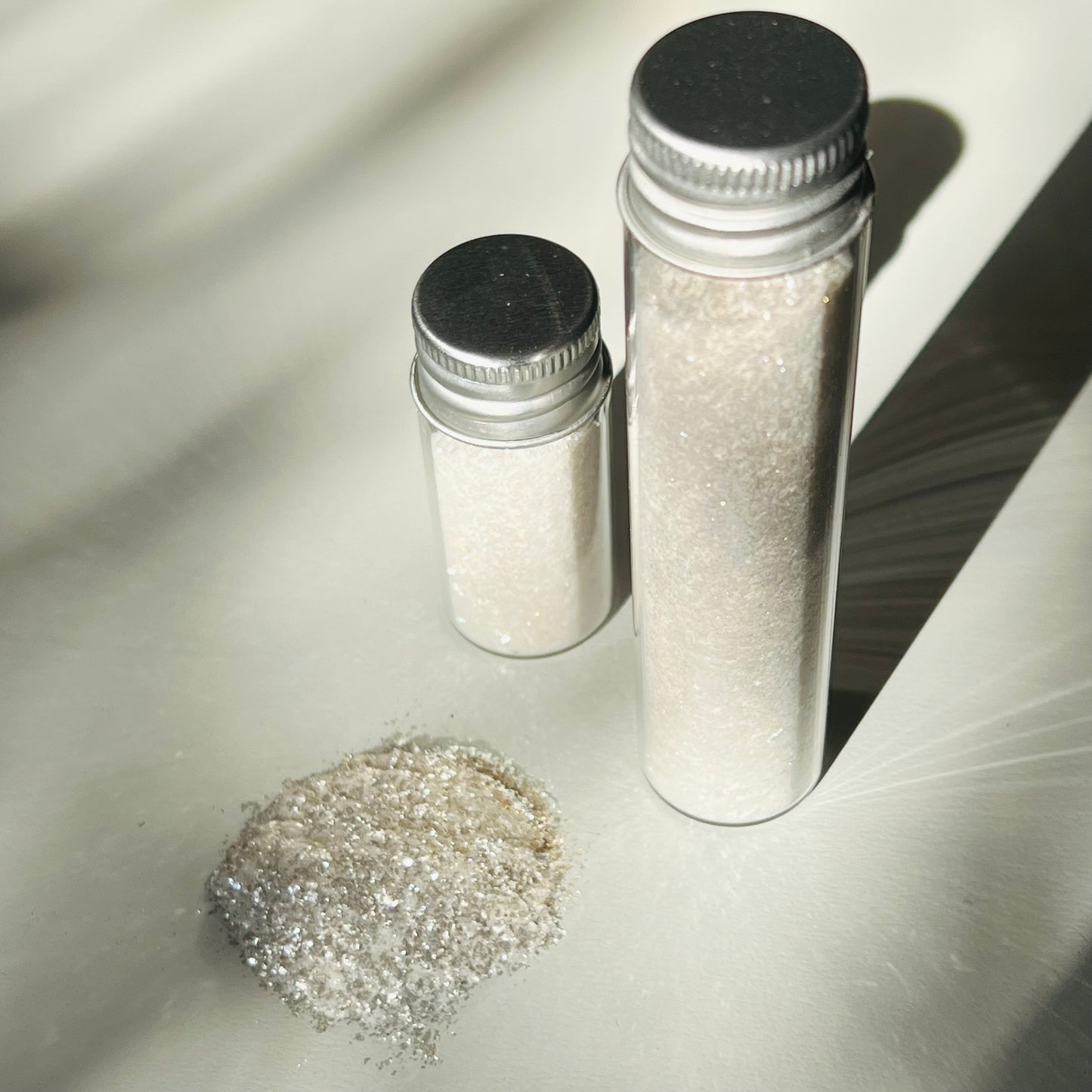 White Silver Edible Glitter Powder