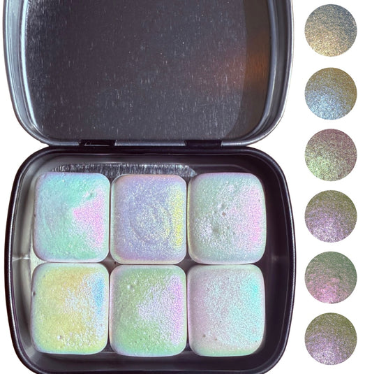 Ghost Chameleon Colour Shift Watercolour Half Pan Set