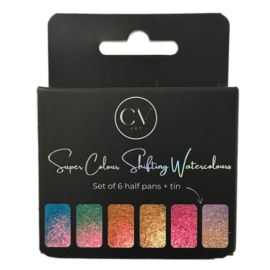 Pastel Super Colour Shift Watercolour Half Pan Set