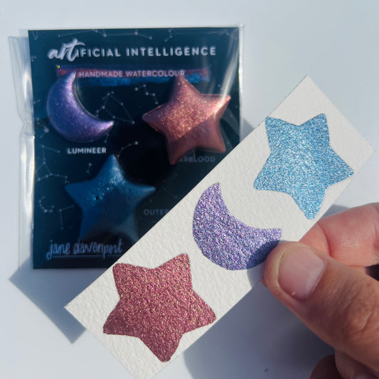 ARTificial Intelligence Chrome Watercolour Set x Jane Davenport Collaboration