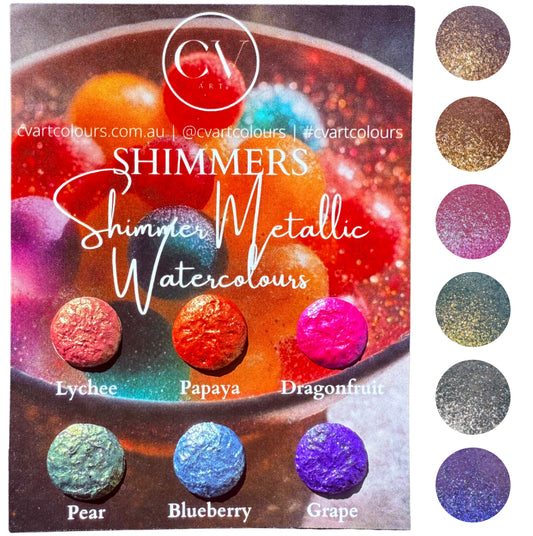 Shimmer Watercolour Dot Card Set