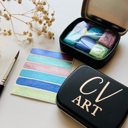 Duo Metallic Watercolour Set