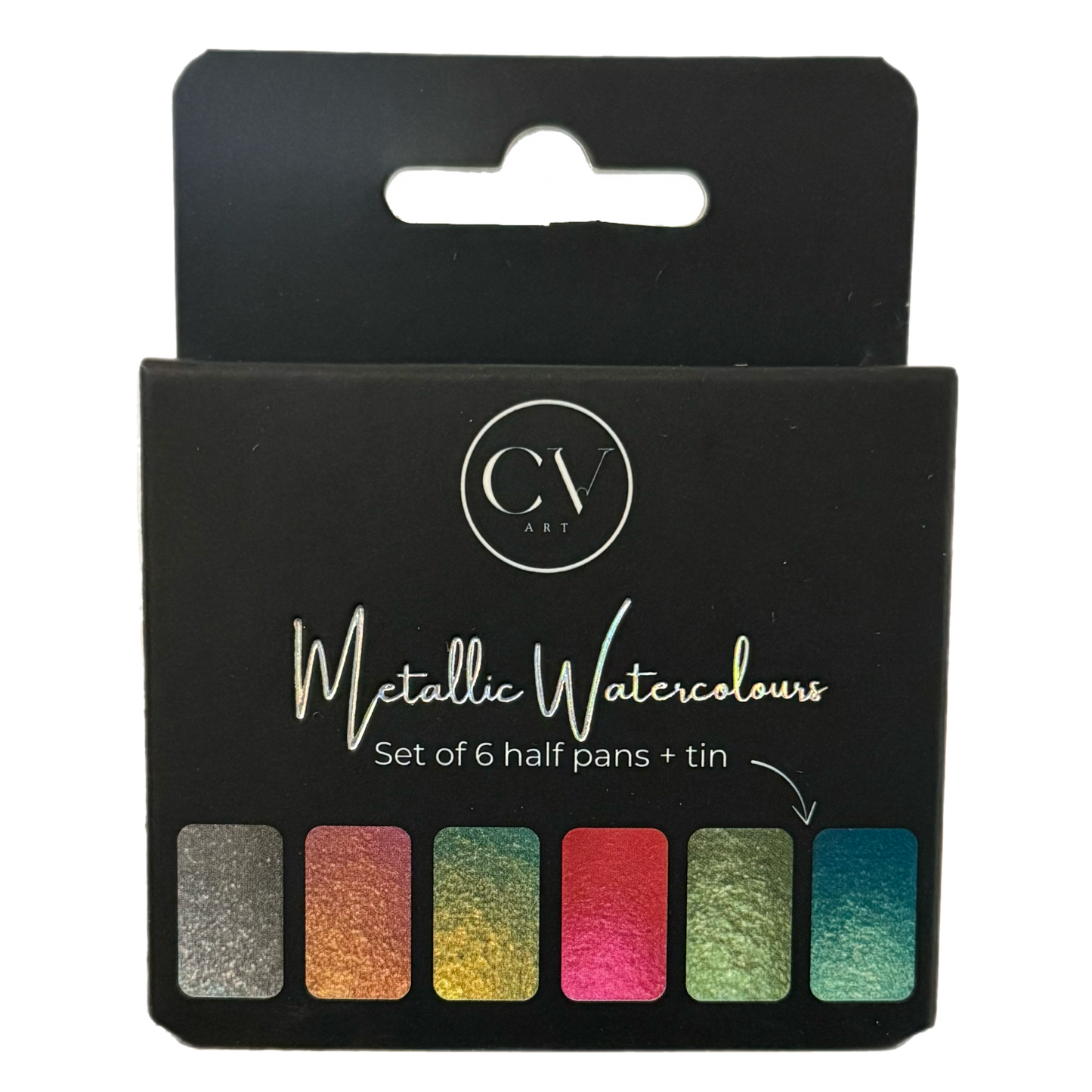 Metallic Watercolour Half Pan Set