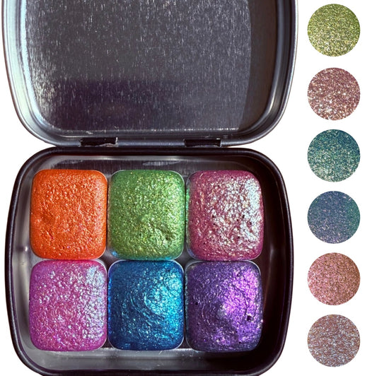 Chameleon Colour Shift Watercolour Half Pan Set