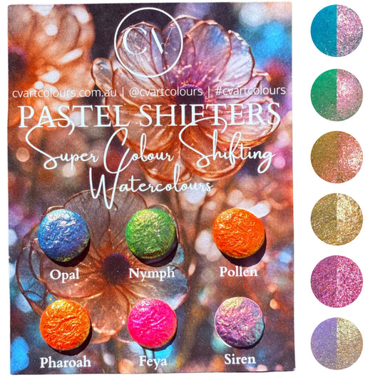 Pastel Colour Shifting Watercolour Dot Card Set