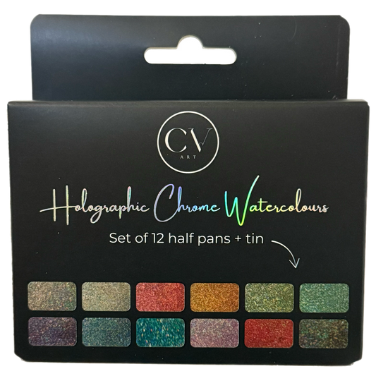 Master Holographic Watercolour Half Pan Set
