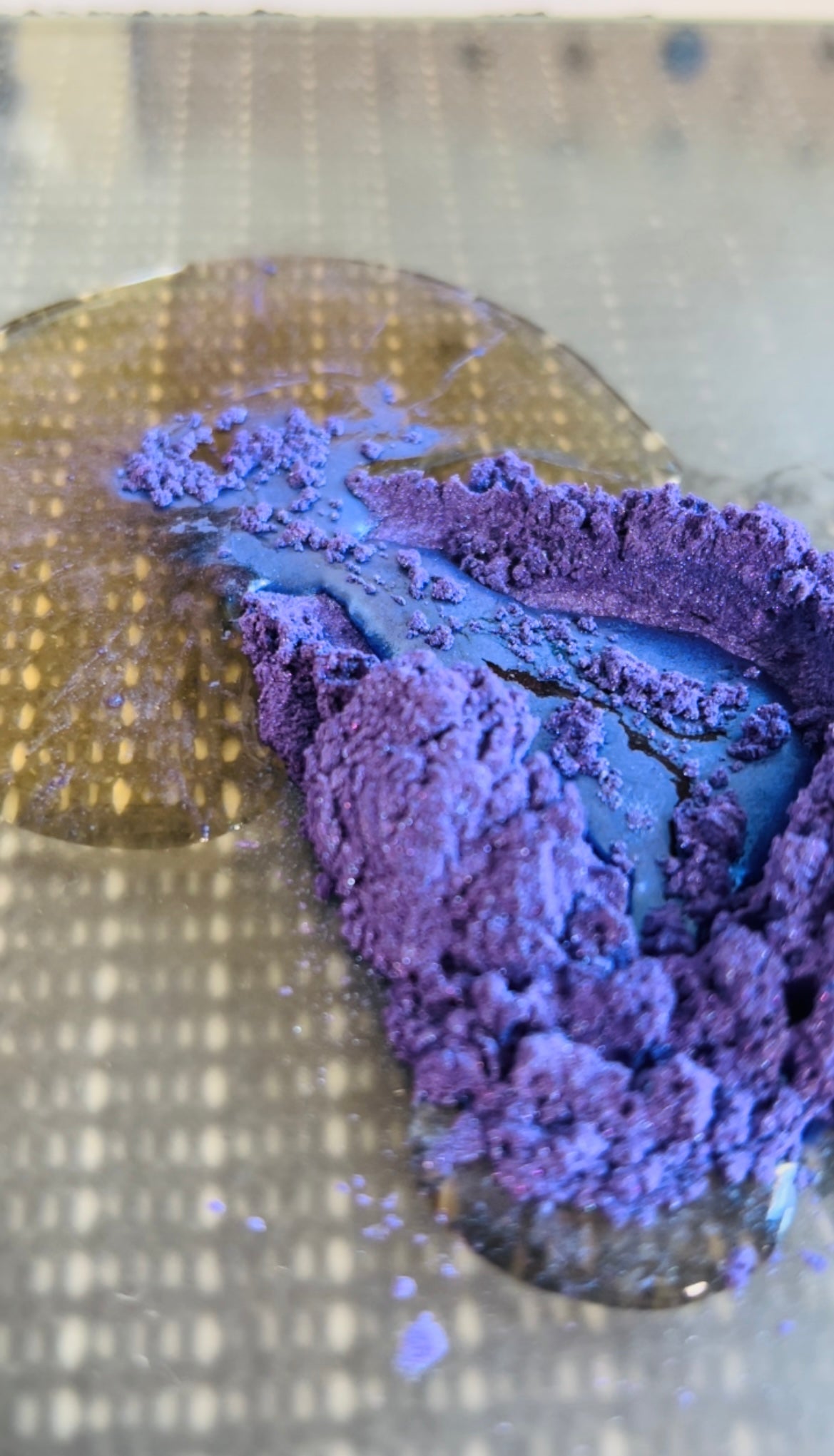 Metallic watercolor paint