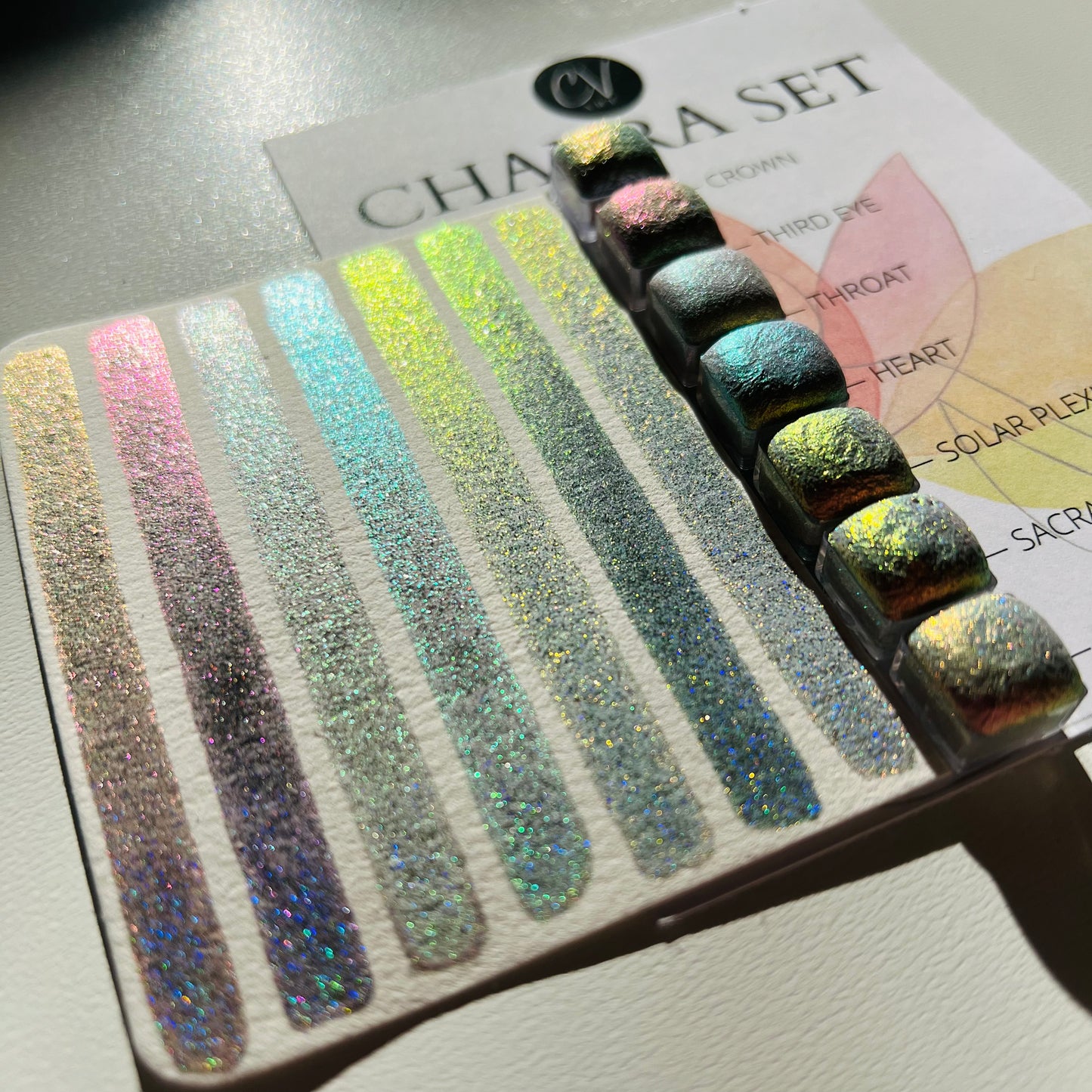 Chakra Holo x Ghost x Colour Shifting Watercolour Mini Pan Set