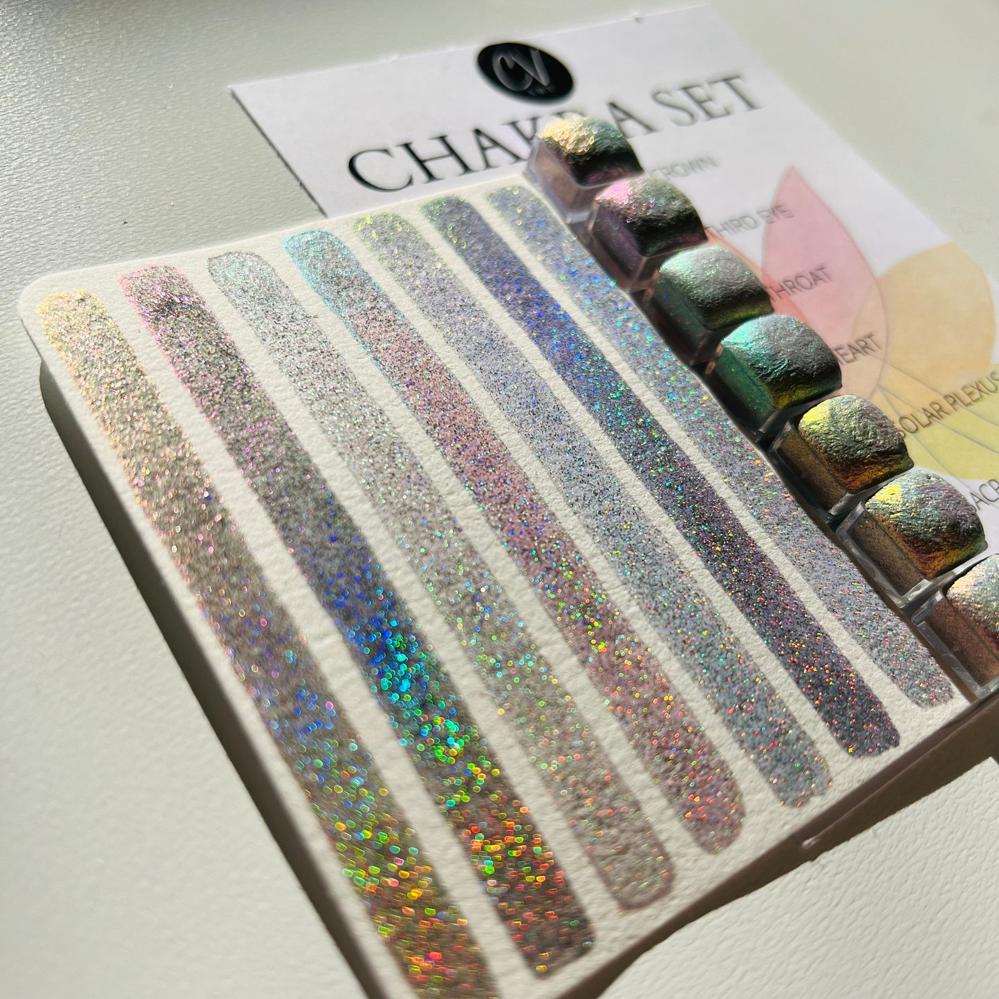 Chakra Holo x Ghost x Colour Shifting Watercolour Mini Pan Set