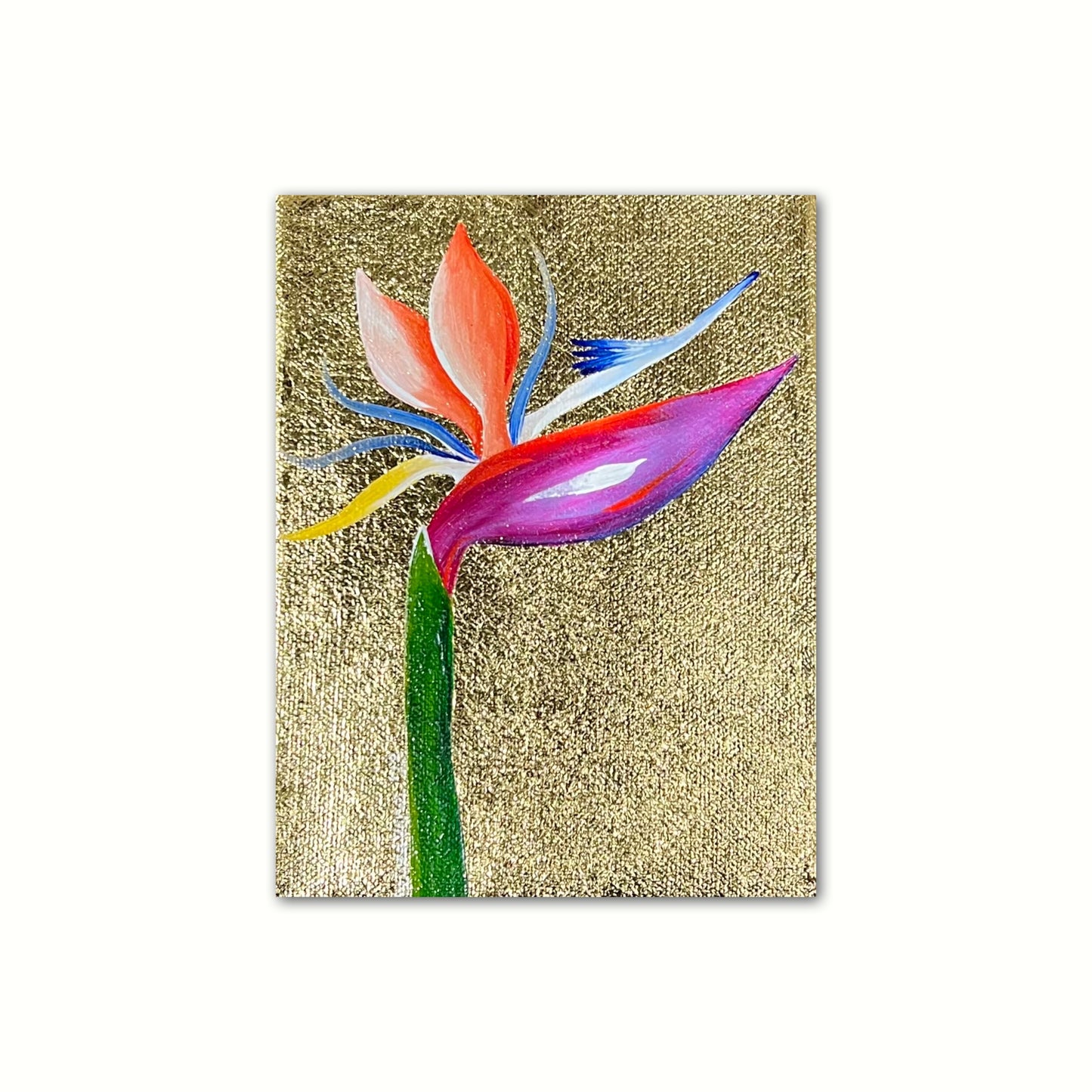 ‘Mini Eccentric Bird of Paradise’ Original Art on Canvas