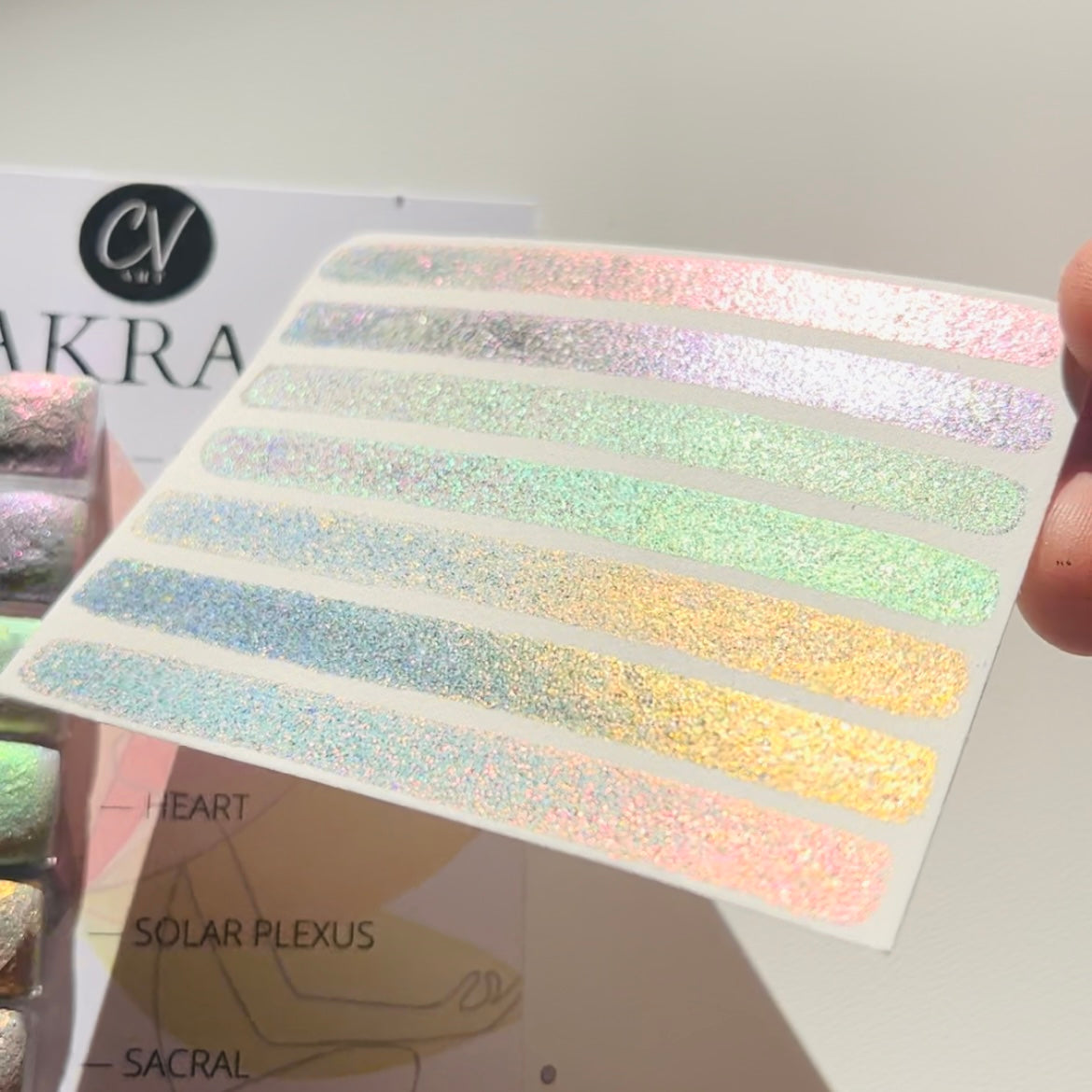 Chakra Holo x Ghost x Colour Shifting Watercolour Mini Pan Set
