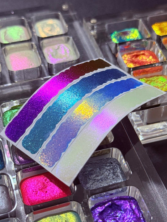 Comparing Colour Shift Watercolours