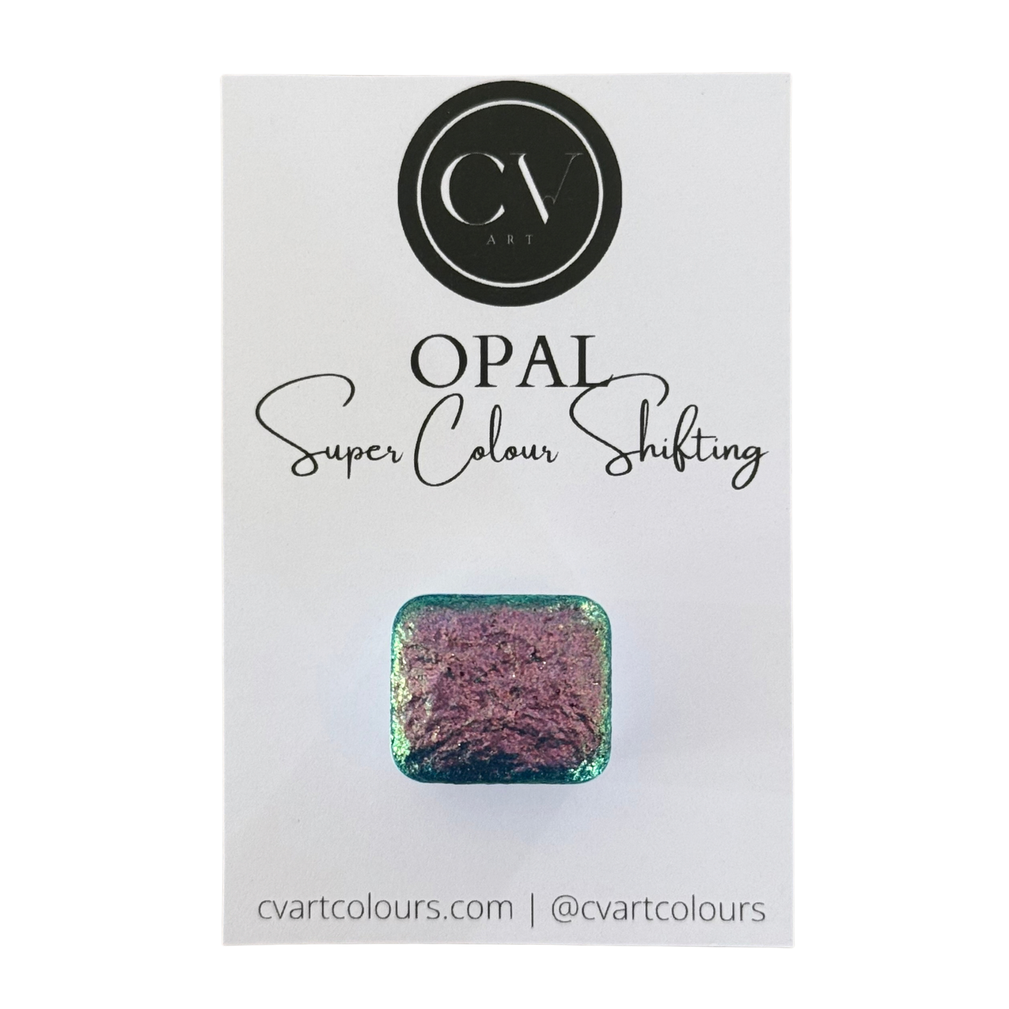 'Opal' Super Colour Shift Watercolour Paint Half Pan