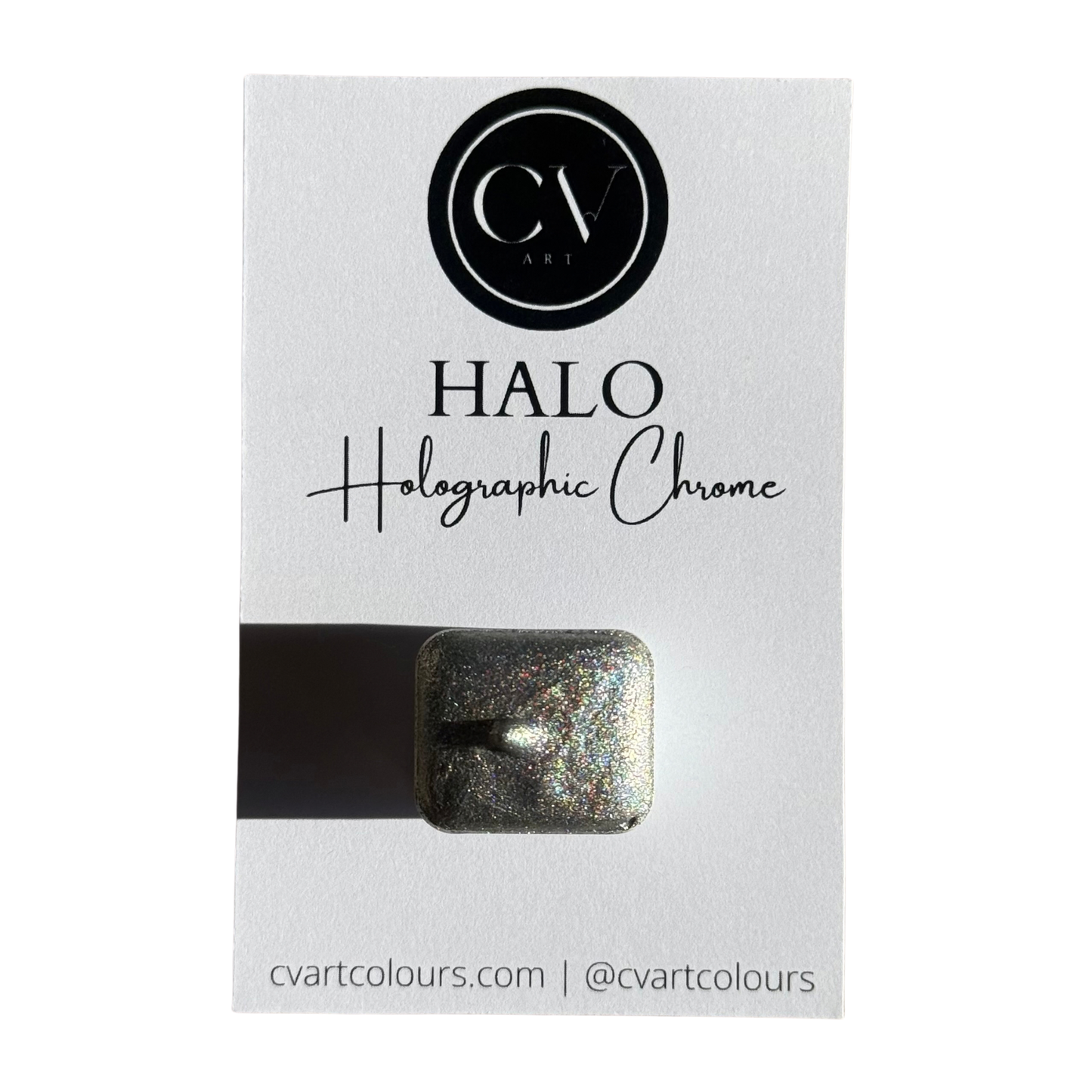 'Halo' Holographic Watercolour Paint Half Pan