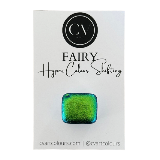 'Fairy' Hyper Colour Shift Watercolour Paint Half Pan