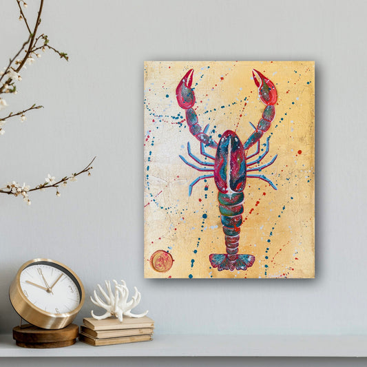 ‘Lobster & Pasta’ Original Art on Canvas