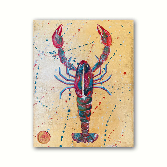 ‘Lobster & Pasta’ Original Art on Canvas